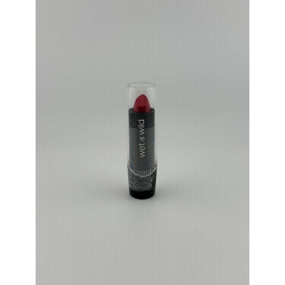 Wet n Wild Silk Finish Lipstick 539A 0.13oz Cherry Frost New Shimmer Red